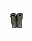 Ornament toba inox dublu 158x76mm