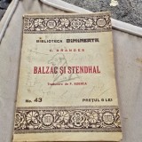 BALZAC SI STENDHAL - G. BRANDES