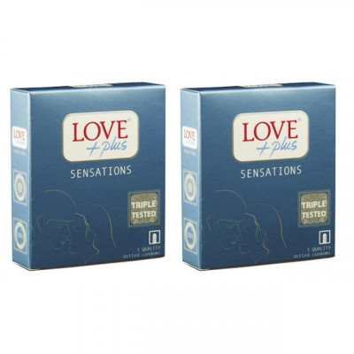 Pachet 2 x Prezervative Love Plus Sensations, 3buc foto