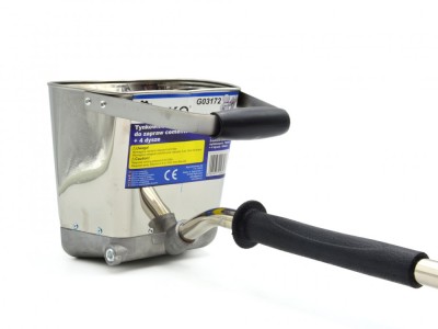 Masina pneumatica de tencuit pentru mortare de ciment pentru pereti + 4 duze, Geko, G03172 foto