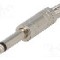 Conector jack, Jack 6,3mm, 2 contacte, tata, {{Producator}} -