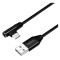 Cablu USB 2.0 A mufa - USB Type C mufa in unghi 1m negru LOGILINK