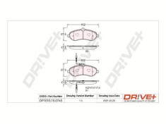 Dr!ve+ DP1010.10.0743 set placute frana,frana disc
