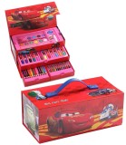 Set de Desen pentru Copii &Icirc;ntr-o Valiză cu Trei Etaje cu Mașinuțe