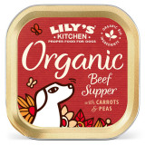 Lily&#039;s Kitchen for Dogs Organic Beef Supper with Carrots and Peas, 150g