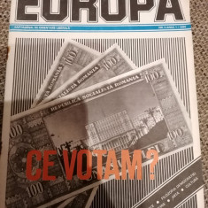 REVISTA EUROPA , NR 5 , ANUL 1 , 1990 - SAPTAMANAL DE ORIENTARE LIBERALA