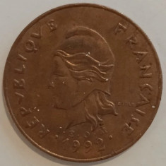 Moneda Noua Caledonie - 100 Francs 1992 - An mai rar