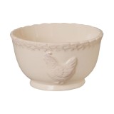 Cumpara ieftin Set 5 boluri ceramica bej 13x7 cm