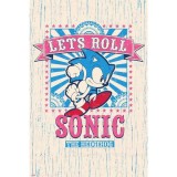 Poster Sonic - Let's Roll