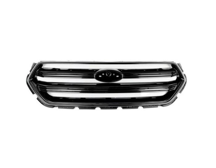 Grila masca fata FORD KUGA, 02.2016-01.2020; ESCAPE, 02.2016-12.2020,lucios/crom