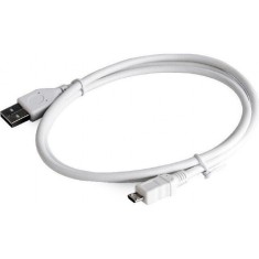 Cablu Date/Incarcare micro USB Fast Charging 5A 1m Alb foto