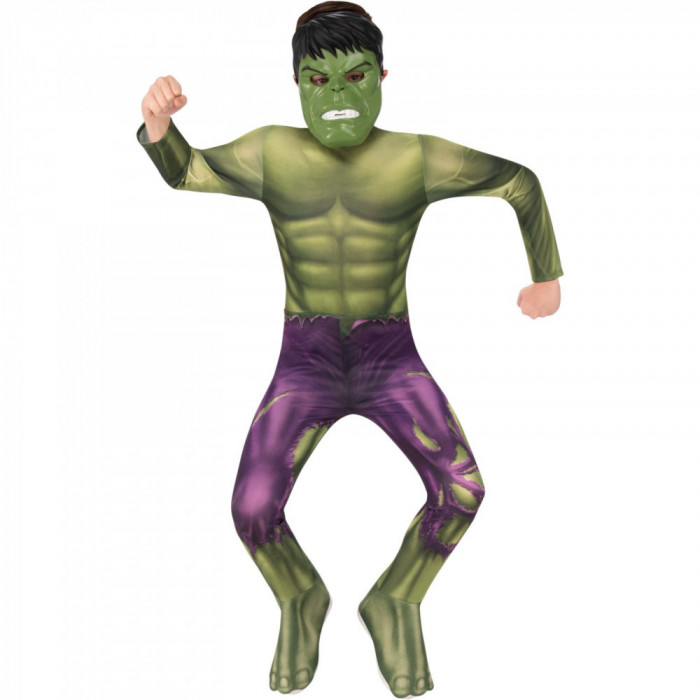 Costum Hulk pentru baieti - Marvel Avengers 7-8 ani 138 cm