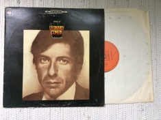 leonard cohen songs of 1968 album disc vinyl lp muzica pop folk CBS records holland VG