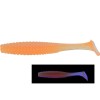 Shad Hide Up Stagger Original 1.5&quot; Salt, S-09 Luminos Orange UV, 4cm, 8buc/pac