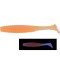 Shad Hide Up Stagger Original 1.5&quot; Salt, S-09 Luminos Orange UV, 4cm, 8buc/pac