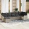 vidaXL Set de canapele pentru grădină 7 pcs Gri deschis Rattan poli 3345792
