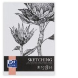 Bloc desen Sketching A4 50 file, hartie 120g, colectia Oxford Artistic