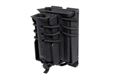Portincarcator dublu M4/M16 si 9 mm Urban Assault Quick Wosport Negru foto