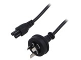 Cablu IEC C13 mamă 1,8m 3x0,75mm2 PVC negru 250V 2,5A