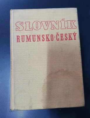 DICTIONAR ROMAN - CEH DE PROF. DR. GHEORGHE STACA , PRAGA 1961 foto