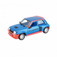 Macheta masinuta Bburago 1/24 Renault 5 Turbo, albastru, rosu, 21088