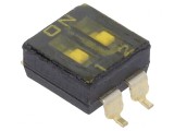 Comutator DIP Switch 2 Pozitii SMD 24V