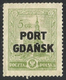 POLONIA SUPRATIPAR PORT GDANSK--1926 NG, Nestampilat