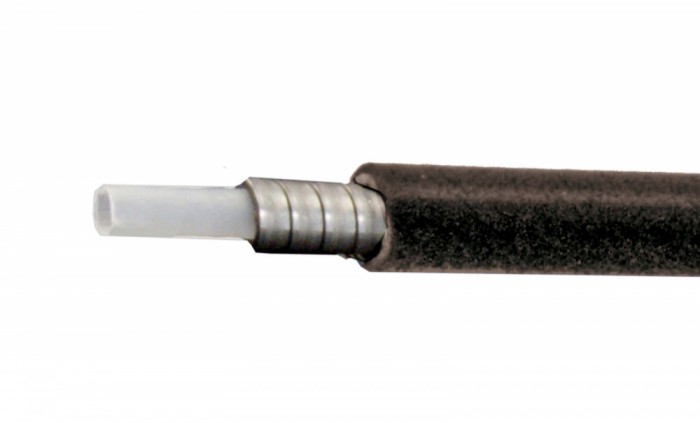 Teaca cablu frana insertie PVC &Oslash;5, culoare negru, produsul se vinde la metru Cod:463530060RM