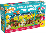 Cumpara ieftin Puzzle baby panoramic, Lisciani, In padure, 24 piese