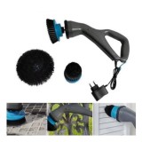 Perie electrica reincarcabila Jormftte, design portabil, material rezistent la apa, set capete de perie