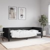 VidaXL Cadru de pat, negru, 100 x 200 cm, material textil