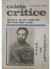 Caiete critice, nr. 1-2/1993 (Editia: 1993) foto