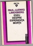 bnk ant Paul-Ludwig Landsberg - Eseu despre experienta mortii