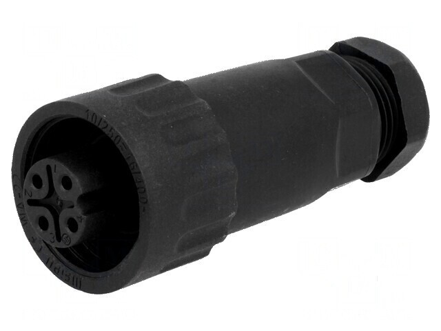 Mufă WA22 mamă 4 PIN IP67 16A 400V aurit