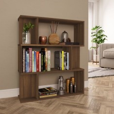 vidaXL Bibliotecă/Separator, stejar maro, 80x24x96 cm , lemn prelucrat