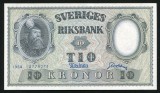 p115 SUEDIA 10 KRONOR COROANE 1954 NECIRCULATA UNC