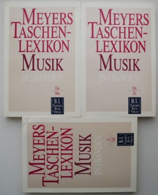 Meyers Taschenlexicon Musik in 3 Banden foto