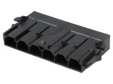 Conector MOLEX Mini-Fit Sr, mufă tată, 6 pini, 600V, -40...105&deg;C