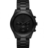 Michael Kors Slim Runway MK8919 Ceas Bărbați Quartz Cronograf Cadran Negru Brățară Neagră Oțel 44mm