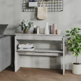 VidaXL Masă consolă, gri beton, 102x30x80 cm, PAL