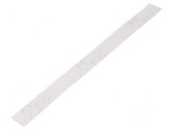 Bandă termoconductoare albă 19mm x 240mm x 0,5mm 3W/mK