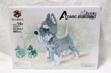 Set de constructie de tip Lego Blocks Atomic Building caine Schnauzer 880 piese 6618-1 - sigilat