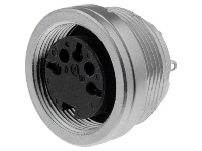 Conector M16 soclu mamă 3 pini 5A foto