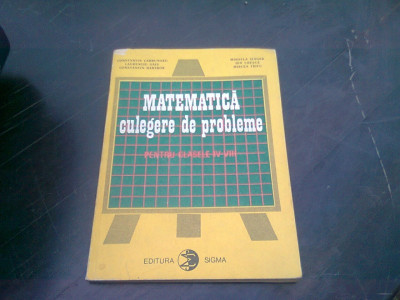 MATEMATICA CULEGERE DE PROBLEME - CARBUNARU foto