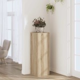 vidaXL Suport de plante, stejar sonoma, 33x33x100 cm, lemn prelucrat 852953
