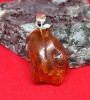 Pandantiv Vechi Chihlimbar Natural, Bijuterie Antichitate, 27mm, 3gr