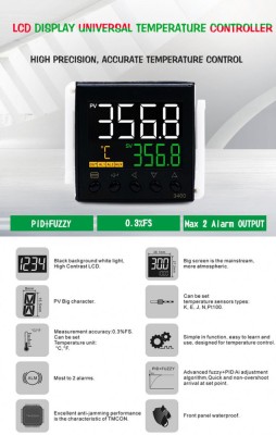 Termostat inteligent electronic PID foto