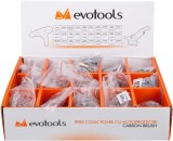 Cumpara ieftin Cutie Perii Colectoare Autoprotectie Evotools, 15X10 Seturi