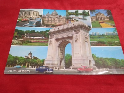 CARTE POSTALA BUCURESTI ARTA GRAFICA FORMAT MARE NECIRCULATA foto