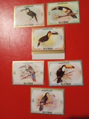 RAS AL KHAIMA, TUCANI - SERIE COMPLETĂ MNH